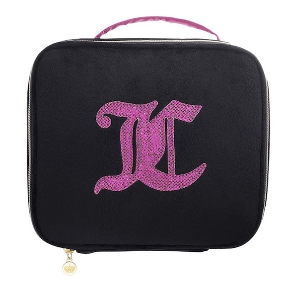 JUICY COUTURE BLACK MAKEUP TRAIN CASE